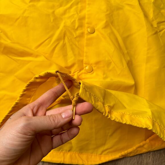 Vintage 70s Russell Georgia Tech Windbreaker Men's Size Large Yellow 4775‎ - Picture 5 of 14